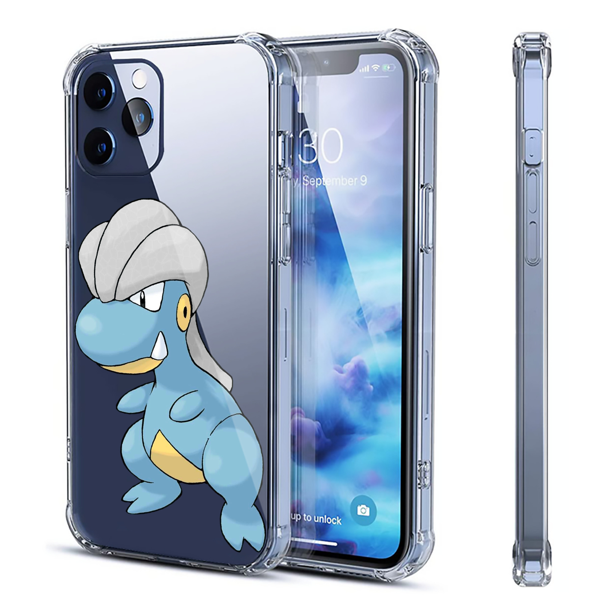 （画像用） ポケットモンスター Pokémon 【iPhone 12シリーズ対応】透明スマホケース（クリアソフトケース）